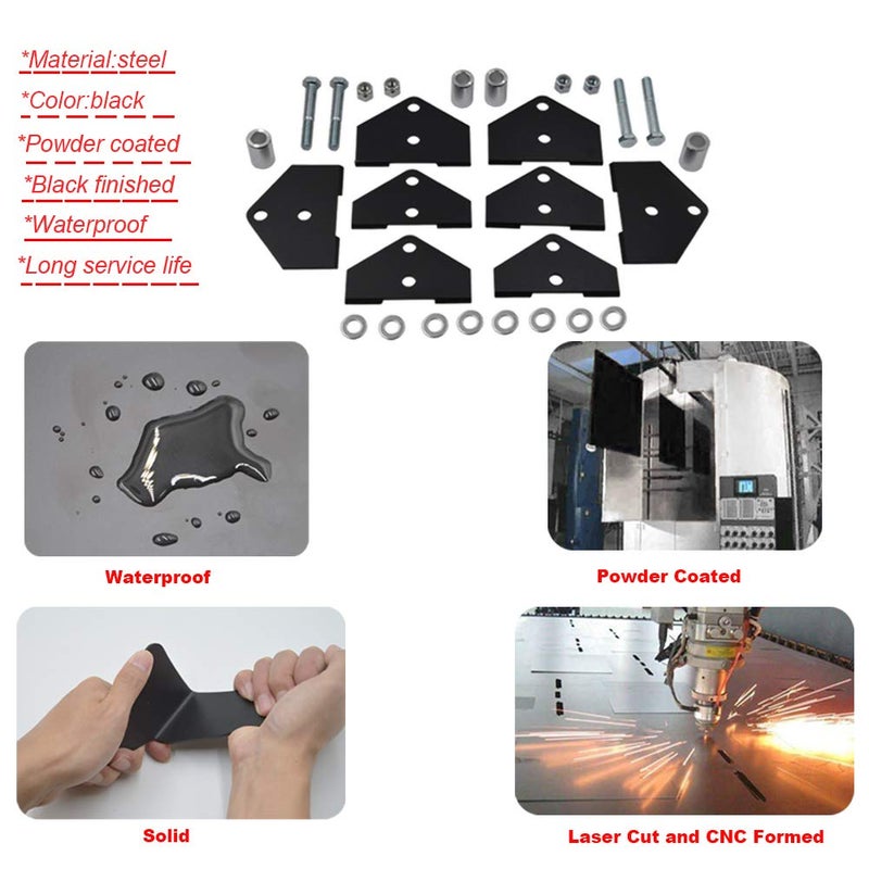 Wsays 2" Front Rear Full Lift Kit Suspension Rise Mount Brackets Compatible with Polaris RZR 800 EFI Models UTV - Image 3